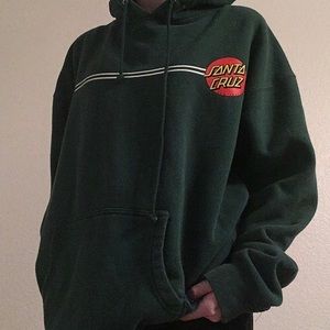 Dark green Santa Cruz hoodie